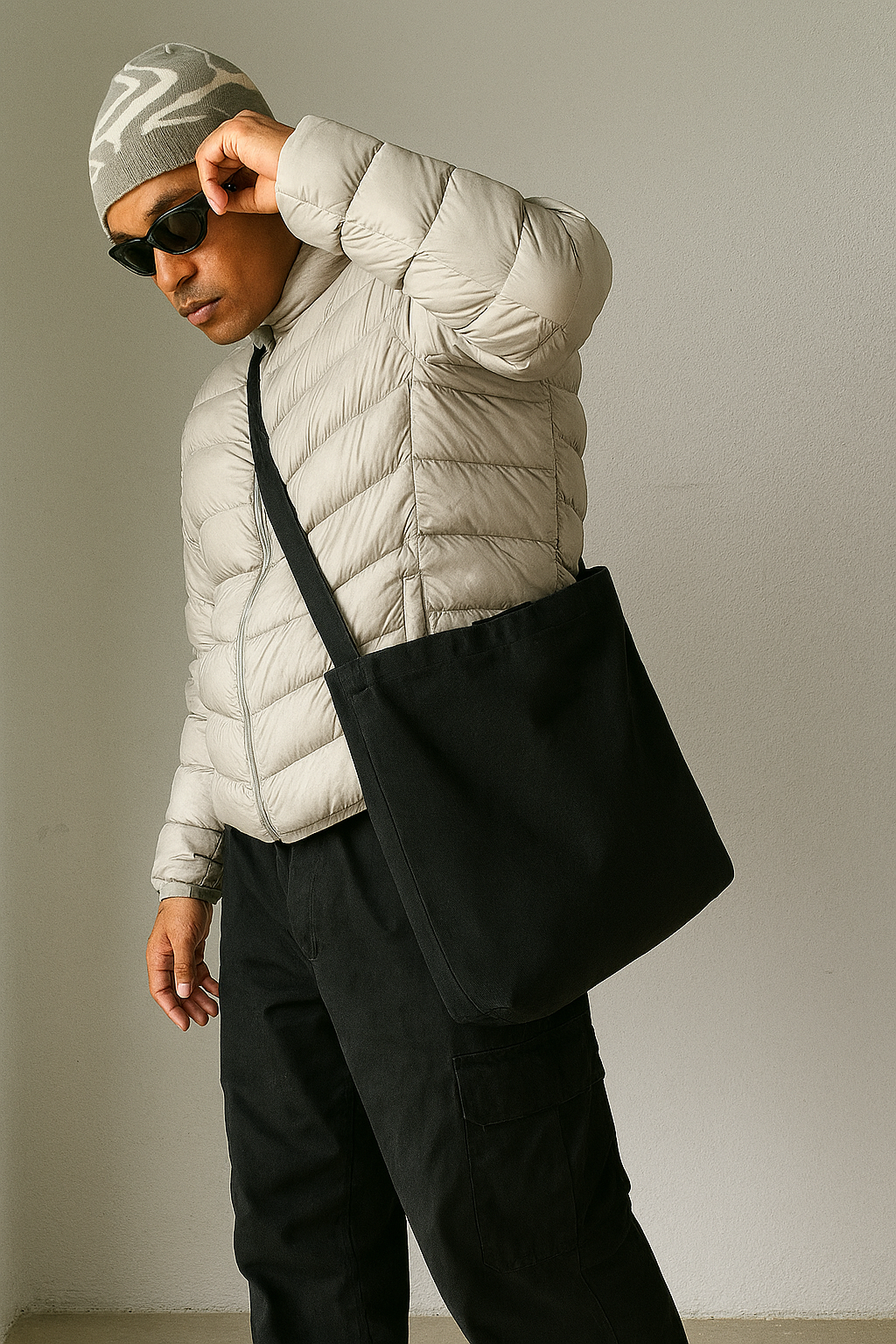 Plain Tote with Zipper – Minimal Utility Edition