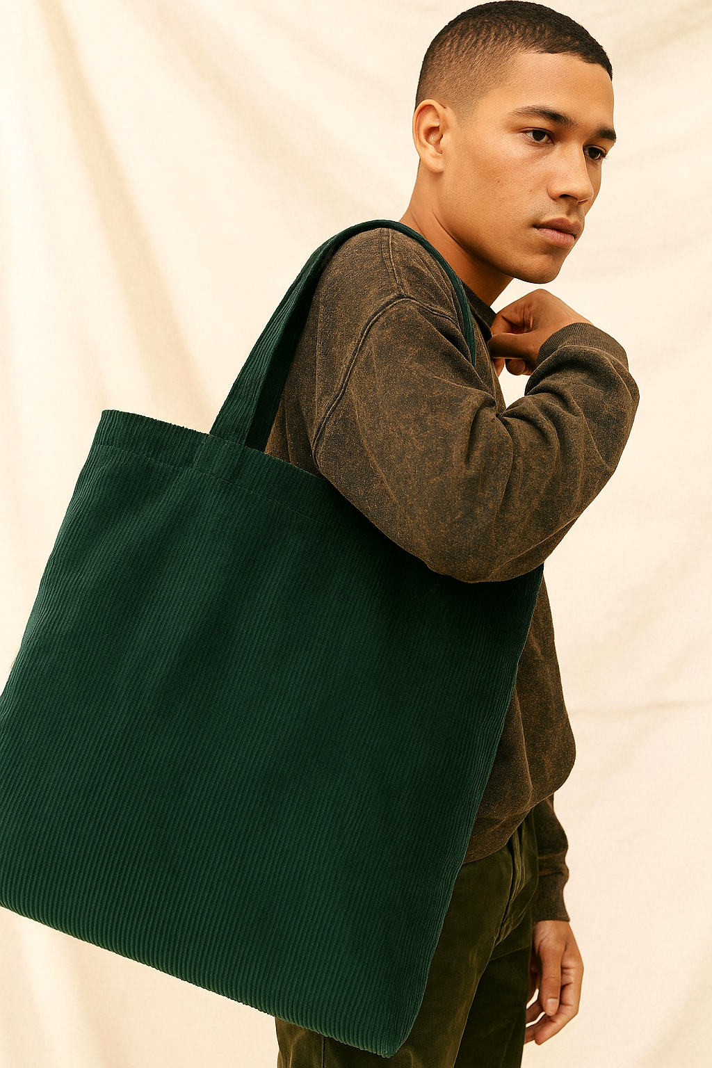 Plain Tote with Zipper – Minimal Utility Edition