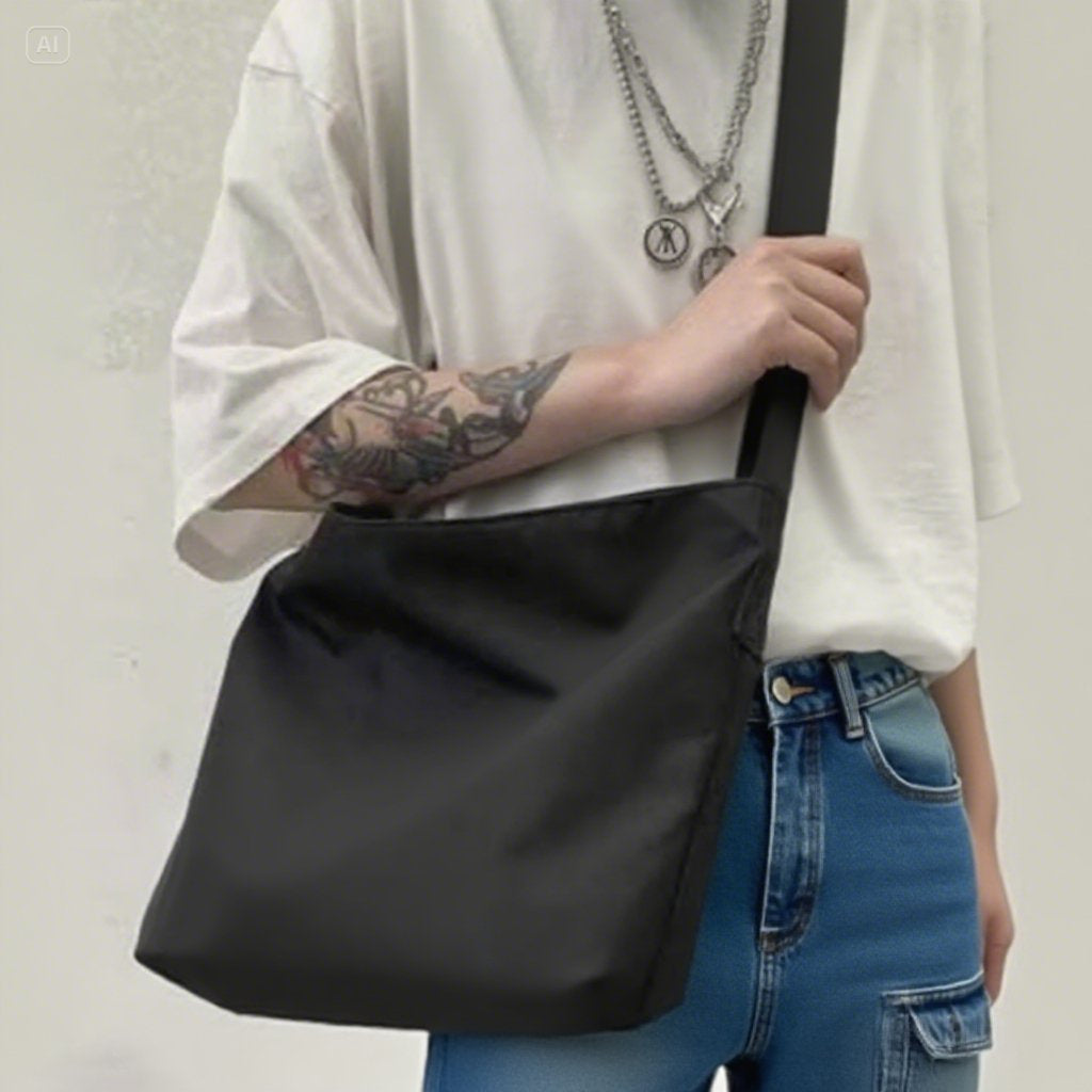 Plain Tote with Zipper – Minimal Utility Edition
